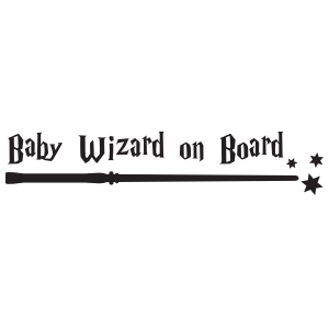 Baby Wizard on Board Sticker