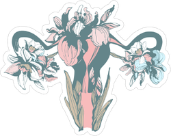 Woman Blooming Sticker