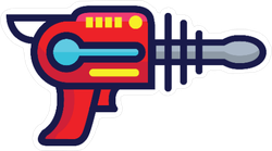 Laser Gun Toy Sticker