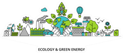 Ecology And Green Energy Sticker