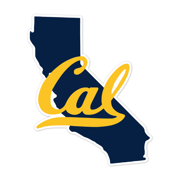 California Golden Bears State Shape NCAA Sticker