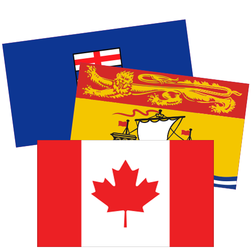Canadian Province and Territory Flag Stickers