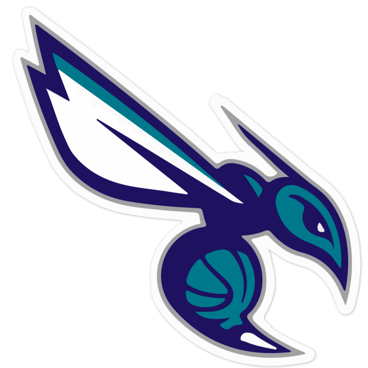 Charlotte Hornets NBA Logo Sticker
