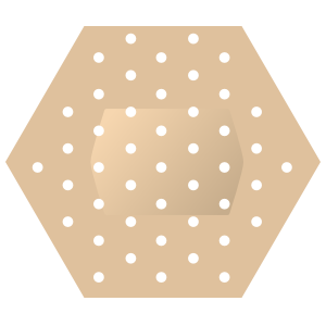 Hexagon Band Aid Bandage Magnet