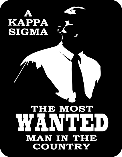 Kappa Sigma Wanted Man Sticker