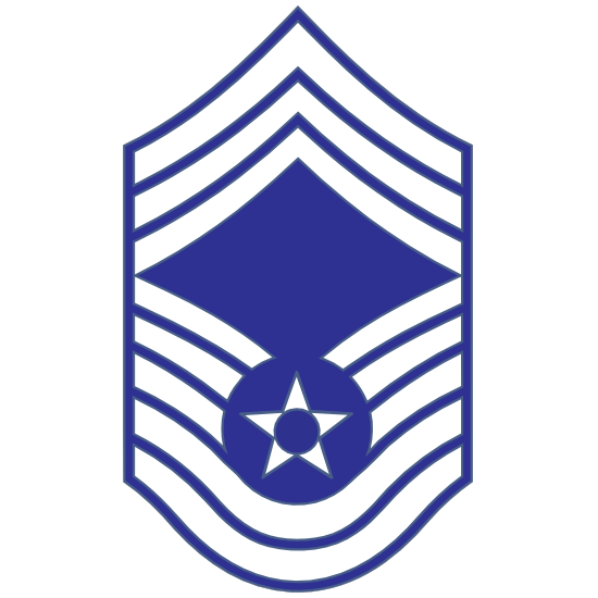 Air Force Rank E-9 Chief Master Sergeant  Sticker