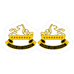 Army 8Th Cavalry Regiment Distinctive Unit Insignia Sticker