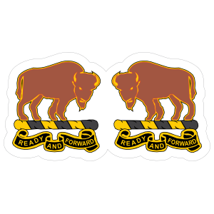 Army 10Th Cavalry Regiment Distinctive Unit Insignia Sticker