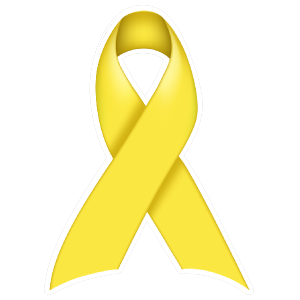 Thick Yellow Ribbon Die-Cut Magnet