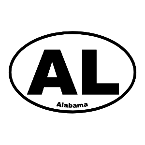 Alabama Al Oval Magnet