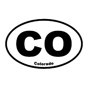 Colorado Co Oval Magnet