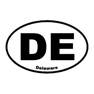 Delaware De Oval Magnet