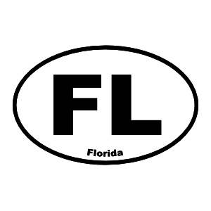 Florida Fl Oval Magnet
