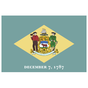 Delaware De State Flag Magnet