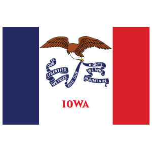 Iowa Ia State Flag Magnet
