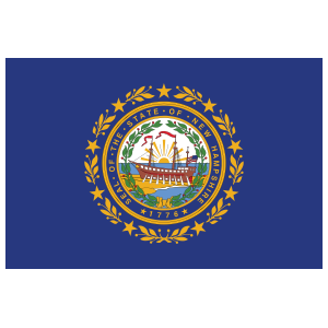 New Hampshire Nh State Flag Magnet