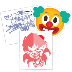 Clown and Joker Stickers and Decals