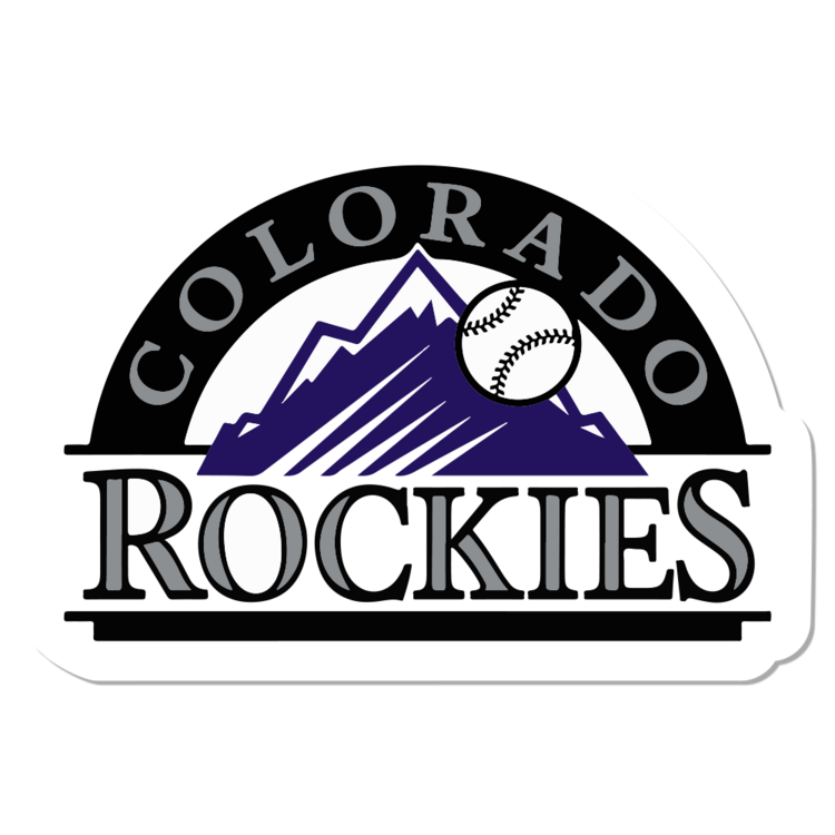 Colorado Rockies MLB Logo Sticker
