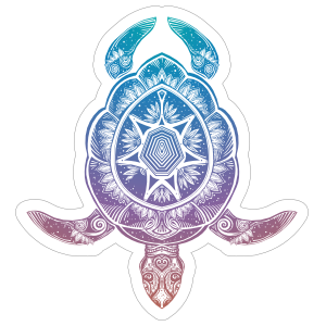 Colorful Turtle Boho Sticker