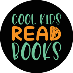Cool Kids Read Books Lettering Sticker