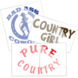 Cowgirl Saying Stickers