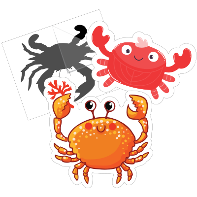 Crab Stickers
