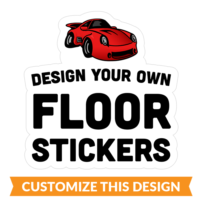Custom Social Distancing Floor Stickers