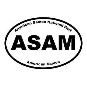 American Samoa National Park Oval Sticker