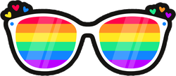 Lgbtq Rainbow Lenses Sticker