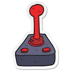 Cartoon Joystick Sticker