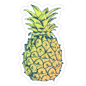 Delicious Pineapple Sticker