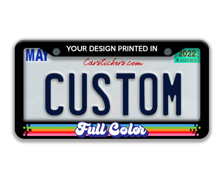 Full Color License Plate Frames
