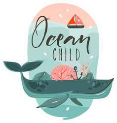 Ocean Child Sticker