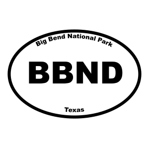 Big Bend National Park Oval Sticker