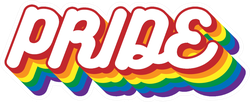 Pride Month Bubble Letter Sticker
