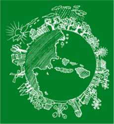 Go Green Earth Doodle Sticker