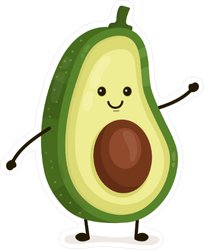 Funny Avocado Sticker