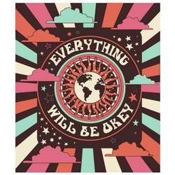Everything Will Be Okay Sunshine Vintage Design Sticker