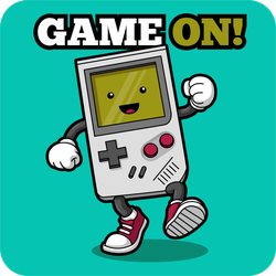 Game On Gameboy Sticker