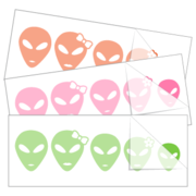 Family Stickers - Alien Family