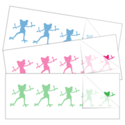Family Stickers - Dancing Frogs