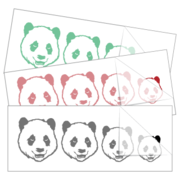 Family Stickers - Pandas