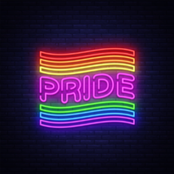 Pride Neon Text Sticker
