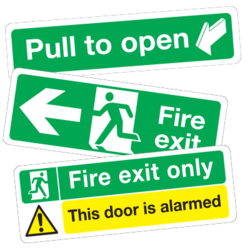 Fire Exit Sign Stickers