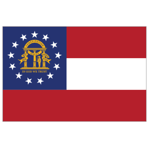 Georgia Ga State Flag Magnet