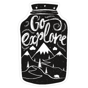 Go Explore Jar Sticker
