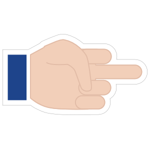 Hands Middle Finger LH Emoji Sticker