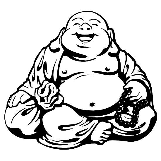 Happy Buddha Sticker