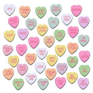I Heart You - Conversation Hearts Magnet Bundle