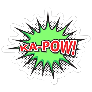 Ka Pow Comic Sticker